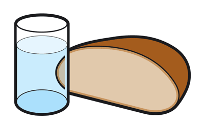 Wasser und Brot - logo illustration by PETAFLOP