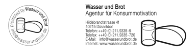 Wasser und Brot - CD-Sticker - Stamp