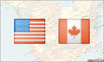 Kanada-Canada-USA-Flagge-Flag-Nordamerika-North-America