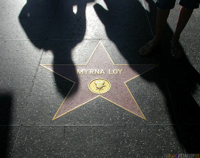 Hollywood Blvd on On Myrna Loy Walk Of Fame Star Hollywood Boulevard Los Angeles Usa