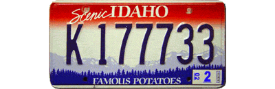 Idaho-USA-Famous-Potatoes-Kartoffel-license-plate-number-Nummernschild.gif